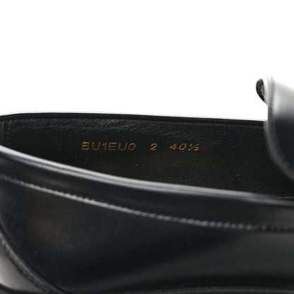 Valentino Garavani Calfskin VLogo Loafers 40.5 Black 8 of 10