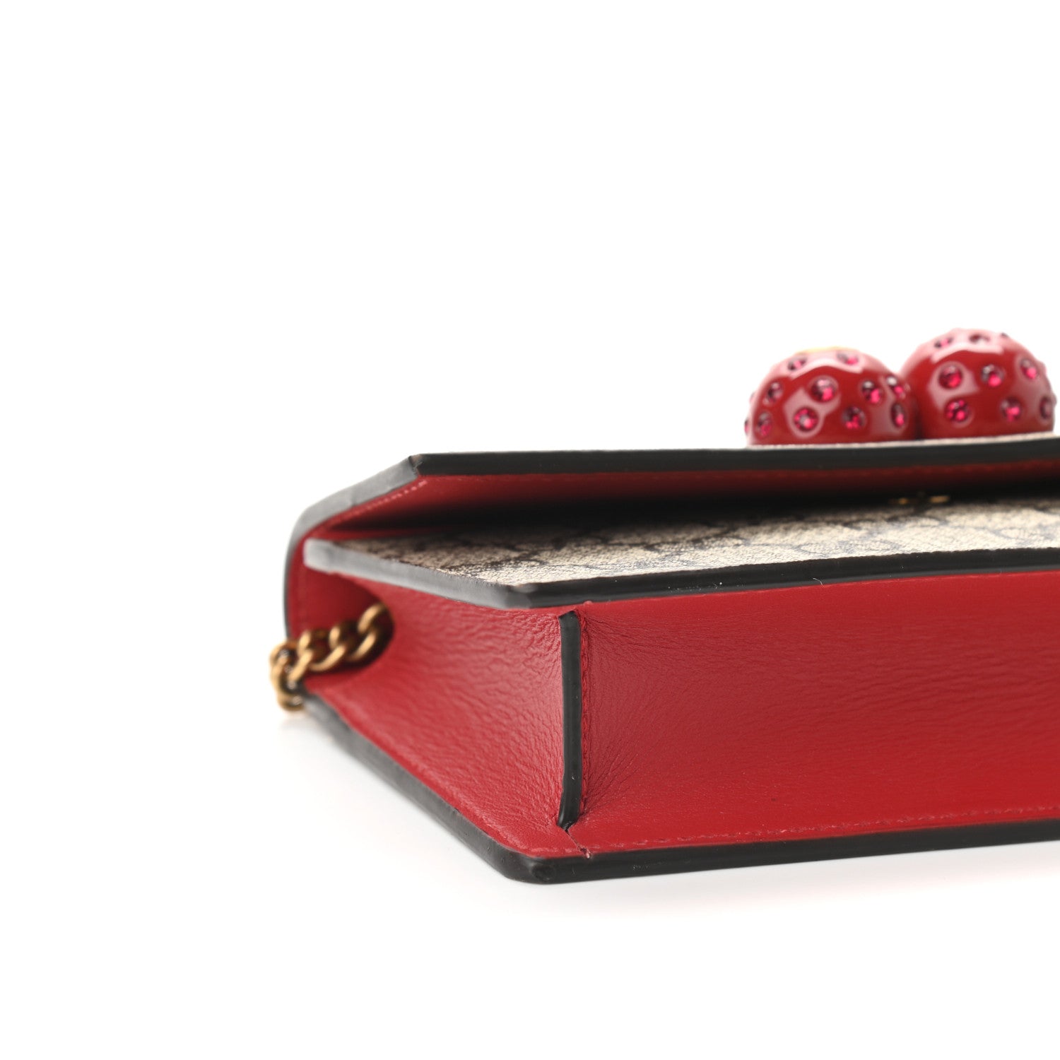 Gucci GG Supreme Monogram Mini Cherry Chain Bag 7 of 8