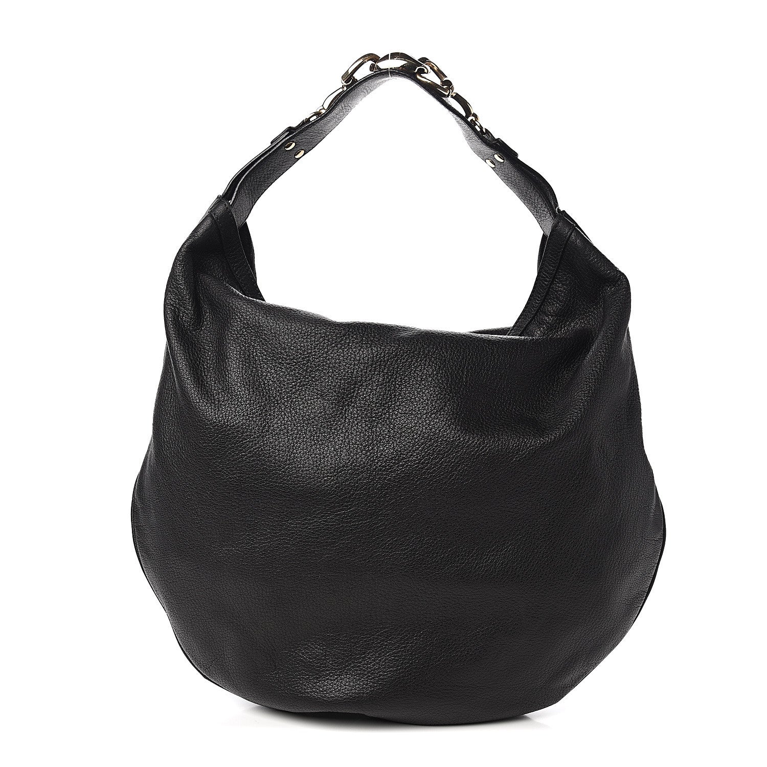 Gucci Calfskin Wave Hobo Black 1 of 8