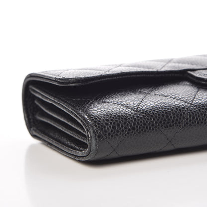 Chanel Caviar Quilted Large Flap Wallet Black 5 of 11
