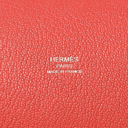 Hermes Taurillon Clemence Jypsiere 28 Rouge Pivoine 5 of 10
