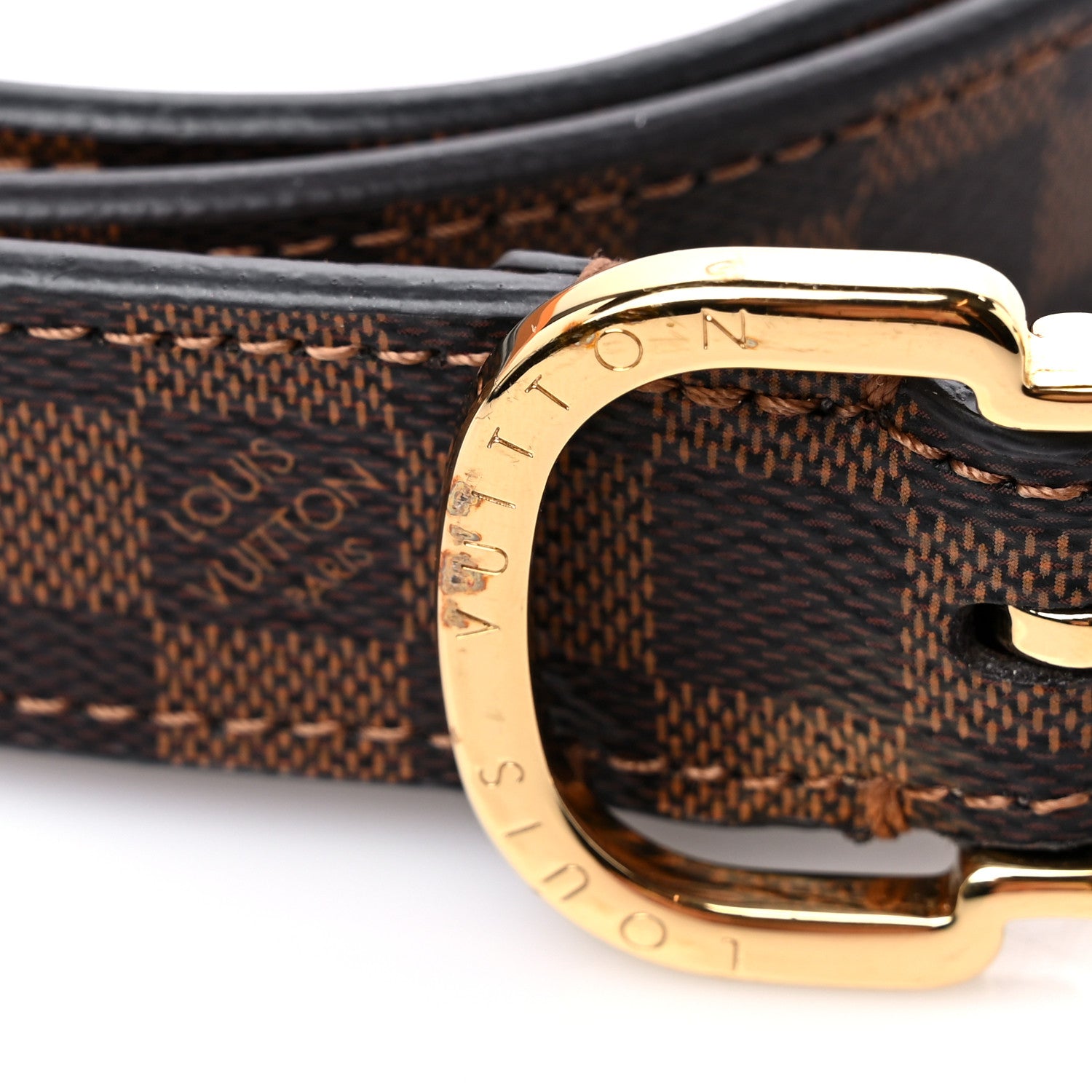 Louis Vuitton Damier Ebene Mini 25mm Belt 80 32 7 of 8