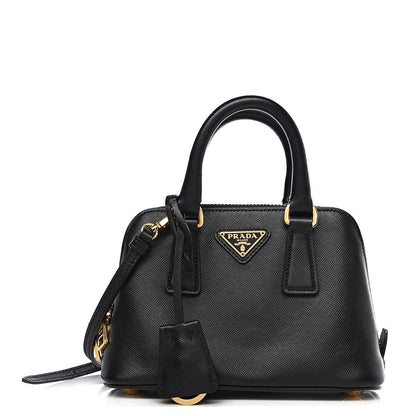 Prada Saffiano Lux Mini Promenade Tote Black 1 of 8
