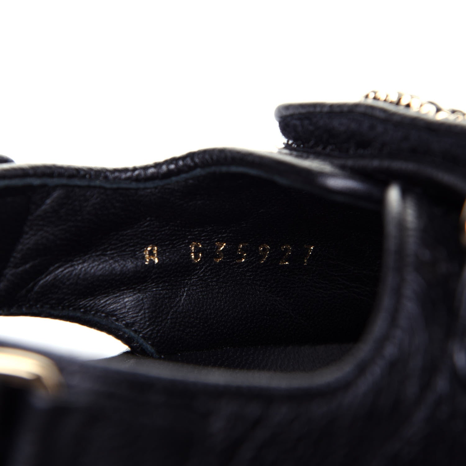 Chanel Grained Calfskin Velcro Dad Sandals 36.5 Black 10 of 13