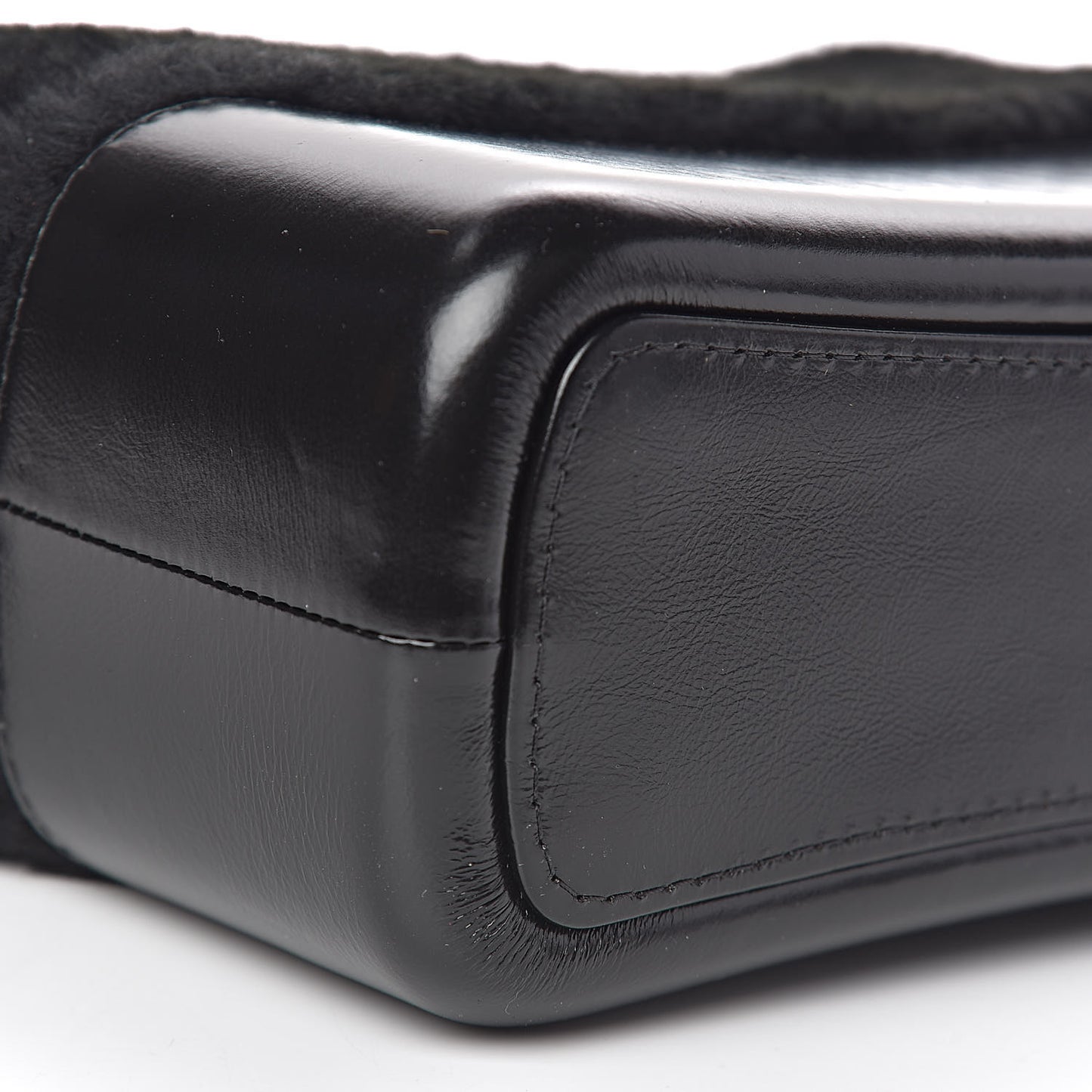 Shearling Medium Gabrielle Hobo Black
