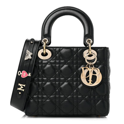 Christian Dior Lambskin Cannage Small My ABCDior Lady Dior Black 1 of 13