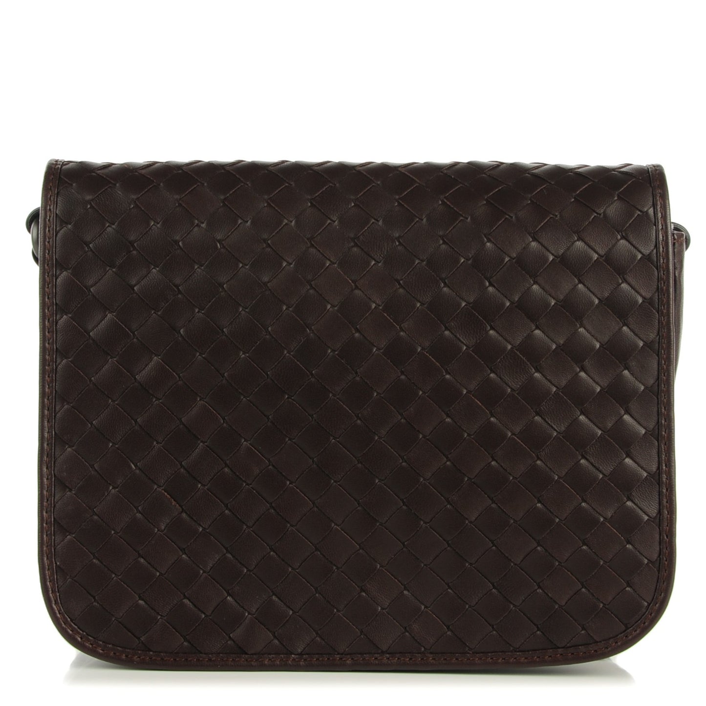 Nappa Intrecciato Messenger Bag Ebano