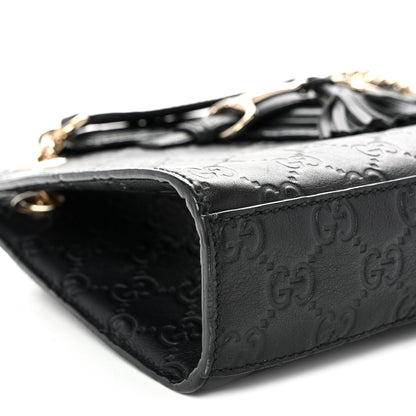 Gucci Guccissima Small Emily Shoulder Bag Black 9 of 10