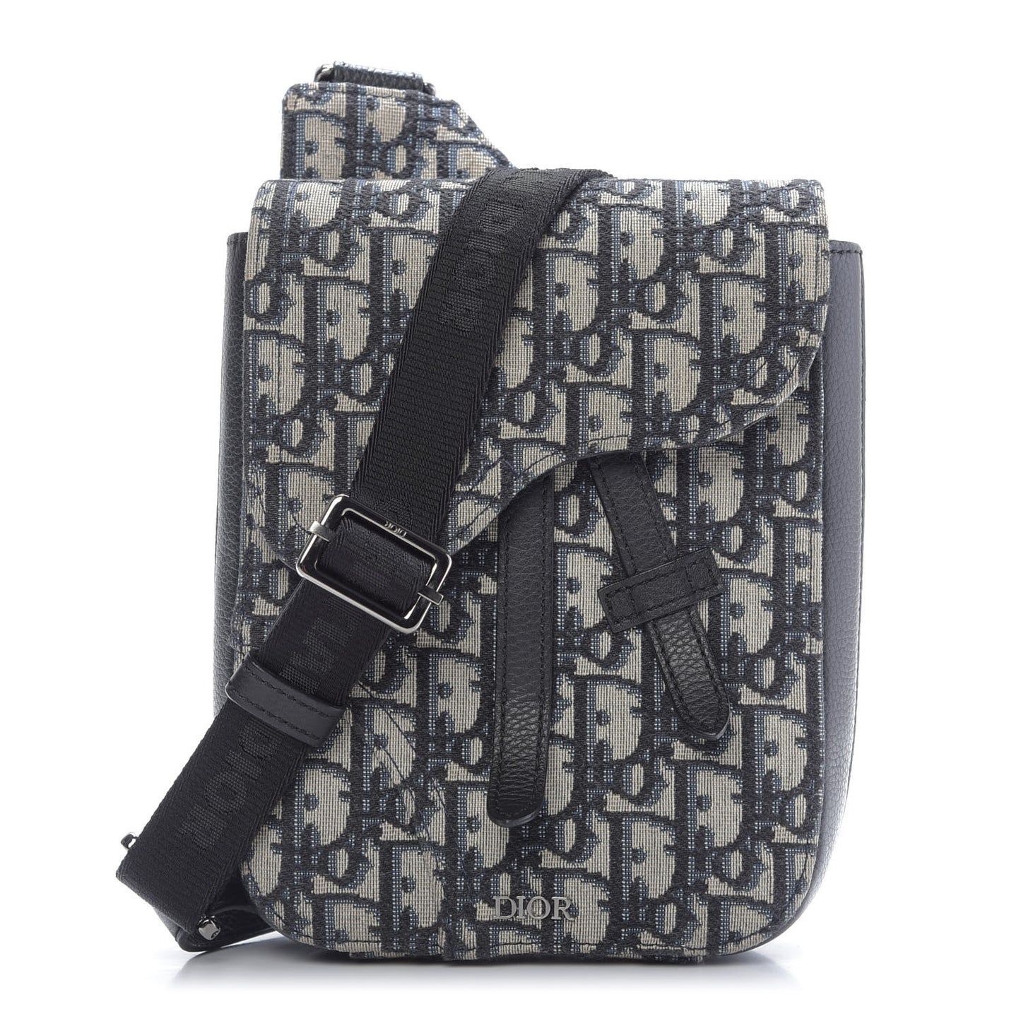 Oblique Saddle Pouch Blue