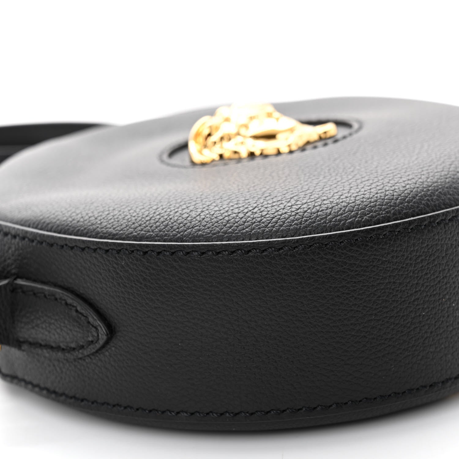 Versace Calfskin La Medusa Round Camera Bag Black 8 of 9