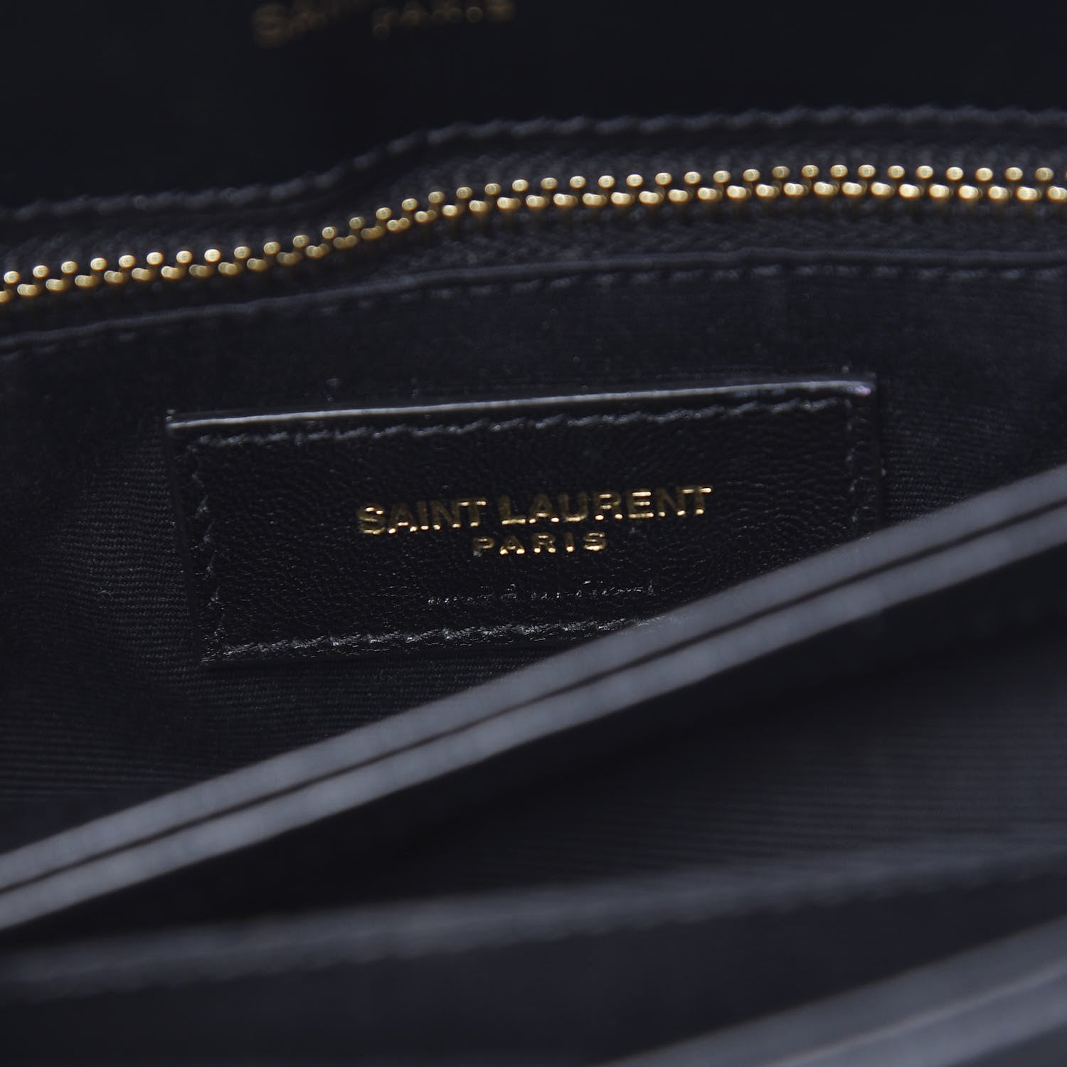 Saint Laurent Calfskin Y Quilted Monogram Toy Loulou Crossbody Bag Black 5 of 10