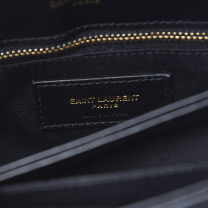 Saint Laurent Calfskin Y Quilted Monogram Toy Loulou Crossbody Bag Black 5 of 10