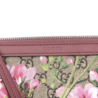Gucci GG Supreme Monogram Blooms Small Cosmetic Case Beige Multicolor Dry Rose 6 of 10