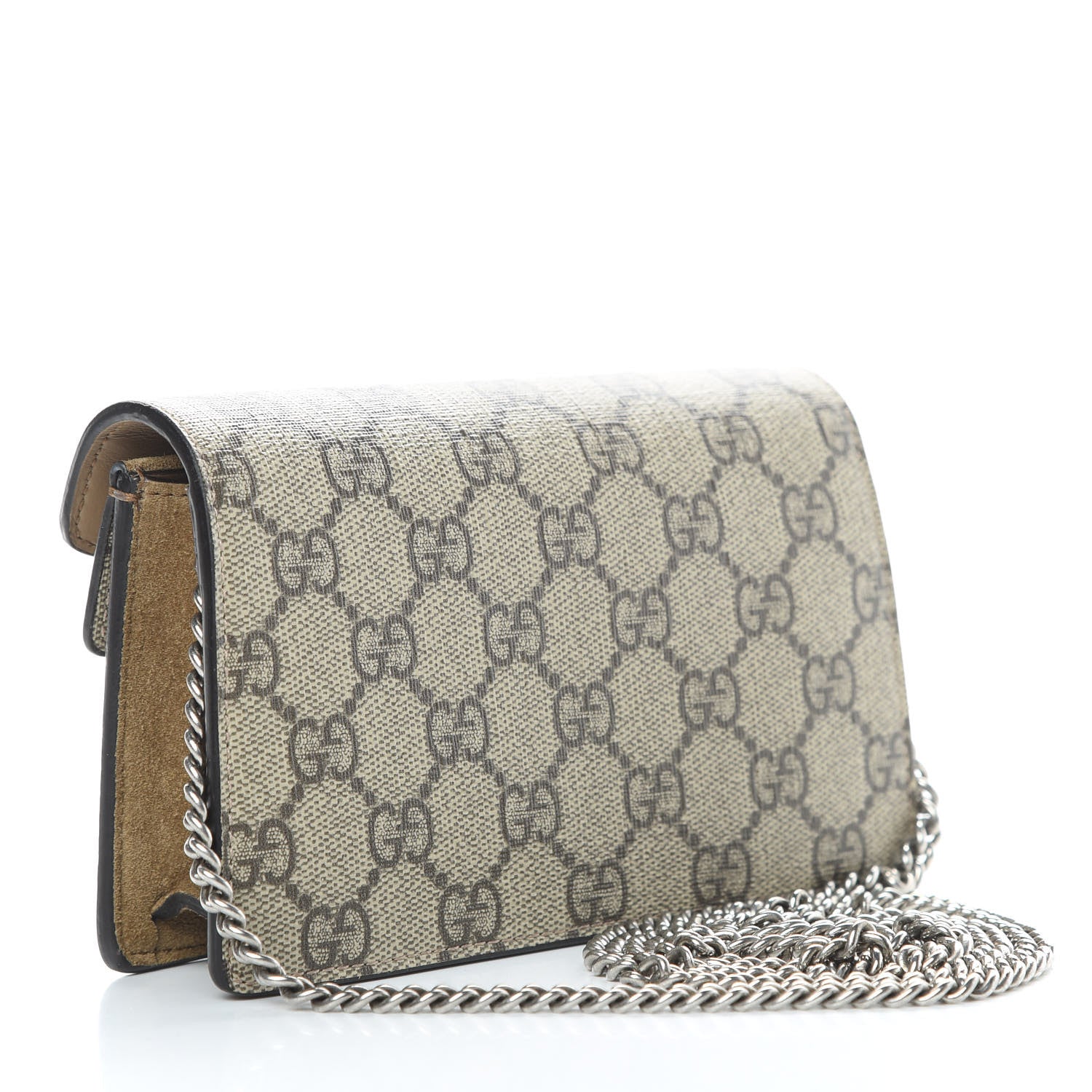 Gucci GG Supreme Monogram Super Mini Dionysus Shoulder Bag Taupe 3 of 12