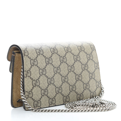 Gucci GG Supreme Monogram Super Mini Dionysus Shoulder Bag Taupe 3 of 12