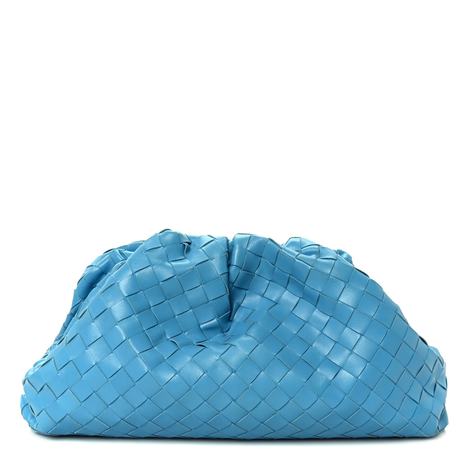 Bottega Veneta Nappa Maxi Intrecciato The Pouch Oversized Clutch Swimming Pool 1 of 11