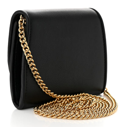 Gucci Roxy Calfskin Medium Blondie Chain Wallet Black 3 of 11