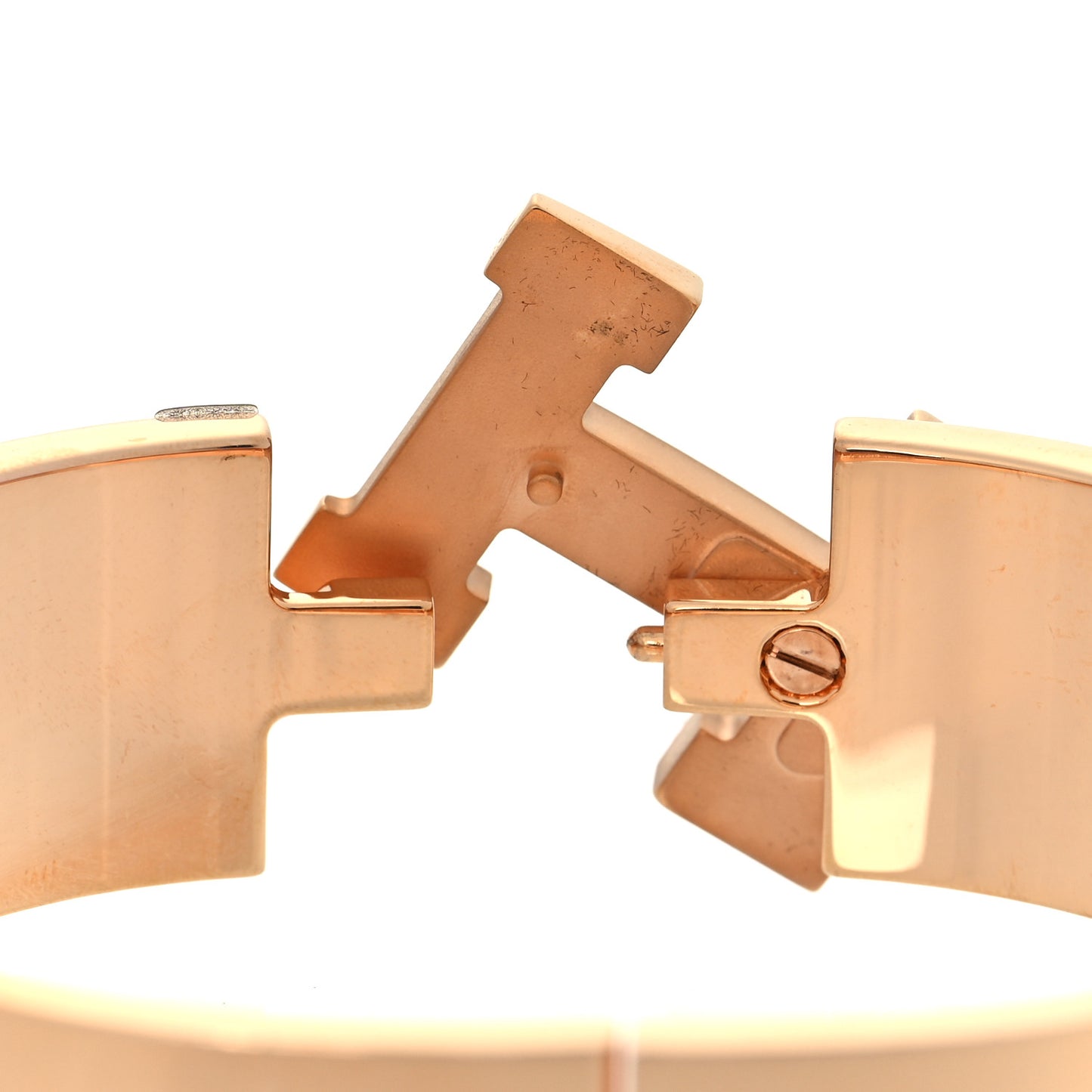 Enamel Wide Clic Clac H Bracelet GM Parme