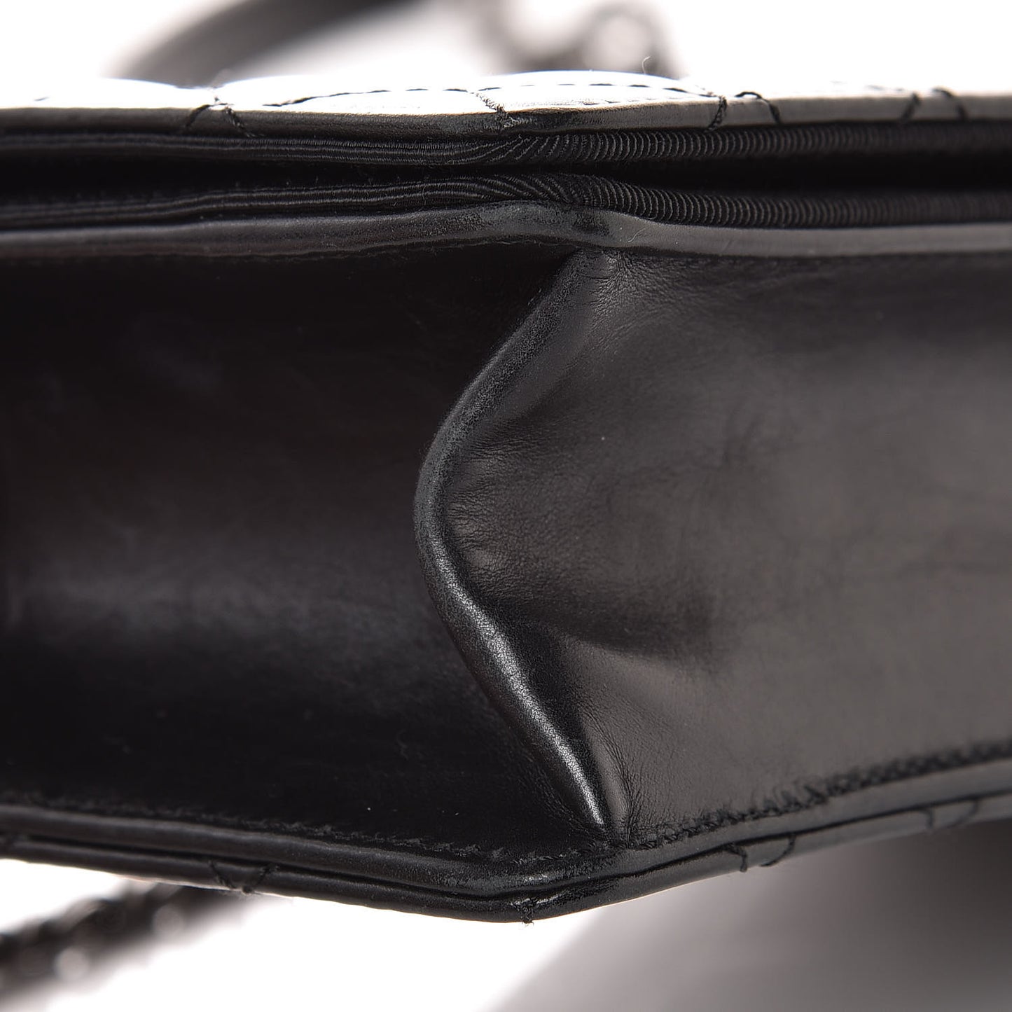 Calfskin Quilted Small Ballerine Flap Black