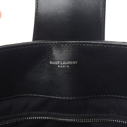 Saint Laurent Calfskin Y Quilted Monogram Large Loulou Shopper Black 6 of 9