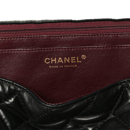 Chanel Washed Lambskin Quilted Maxi Single Flap Black 7 of 16