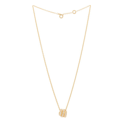 Bulgari 18K Yellow Gold Diamond Serpenti Viper Pave Pendant Necklace 2 of 8
