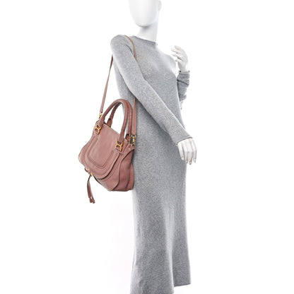 Chloe Calfskin Medium Marcie Satchel Anemone Pink 2 of 14