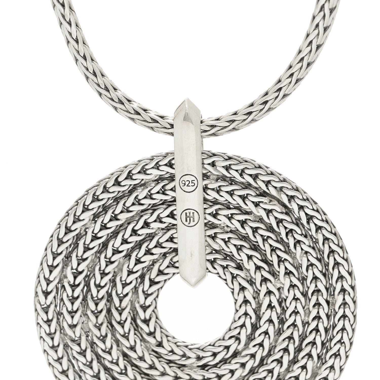 John Hardy Sterling Silver Rata Pendant Chain Necklace 4 of 6