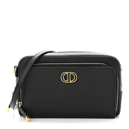 Christian Dior Grained Calfskin Caro Double Pouch Black 1 of 10