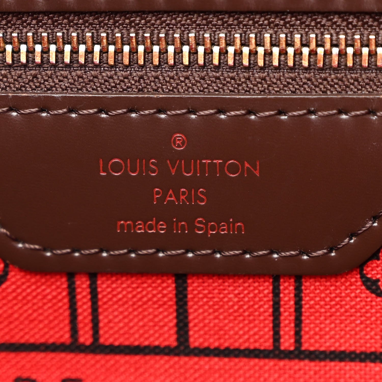 Louis Vuitton Damier Ebene Neverfull MM 6 of 9
