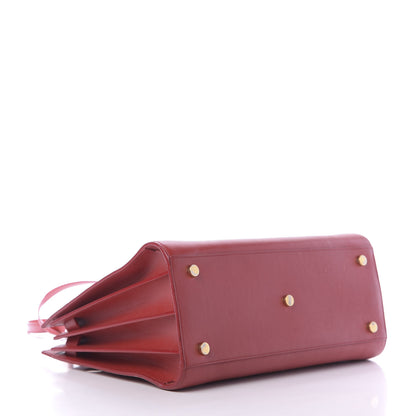 Saint Laurent Calfskin Small Sac De Jour Lipstick Red 4 of 18