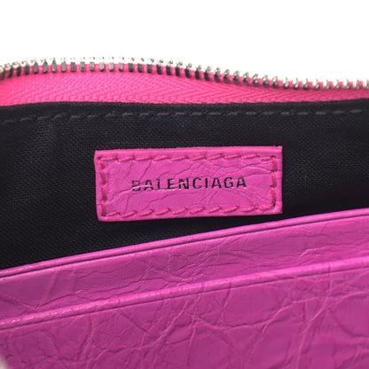 Balenciaga Agneau Arena Le Cagole Mini Purse With Chain Lipstick Pink 6 of 10