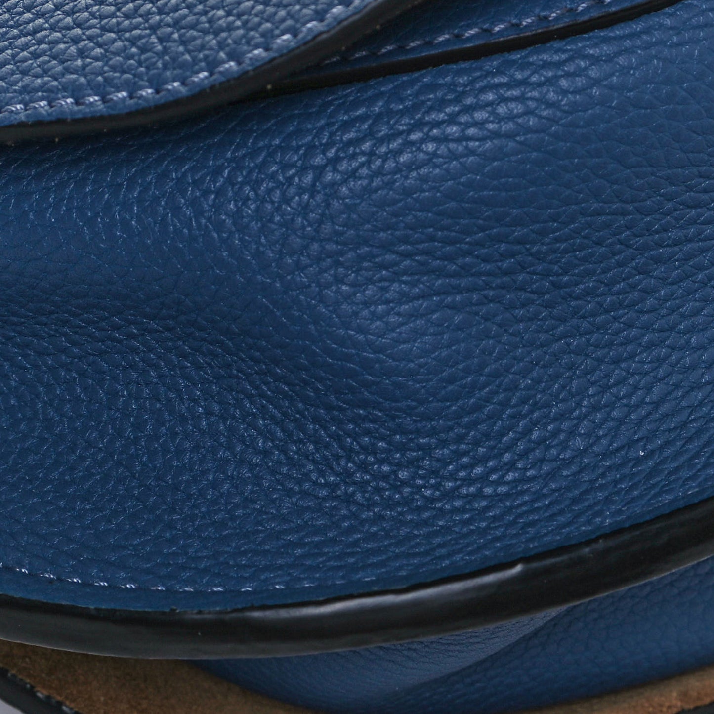 Grained Calfskin Small Gate Crossbody Bag Varsity Pecan