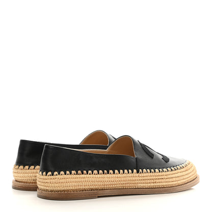 Chanel Lambskin Grosgrain CC Espadrilles 40 Black 4 of 10