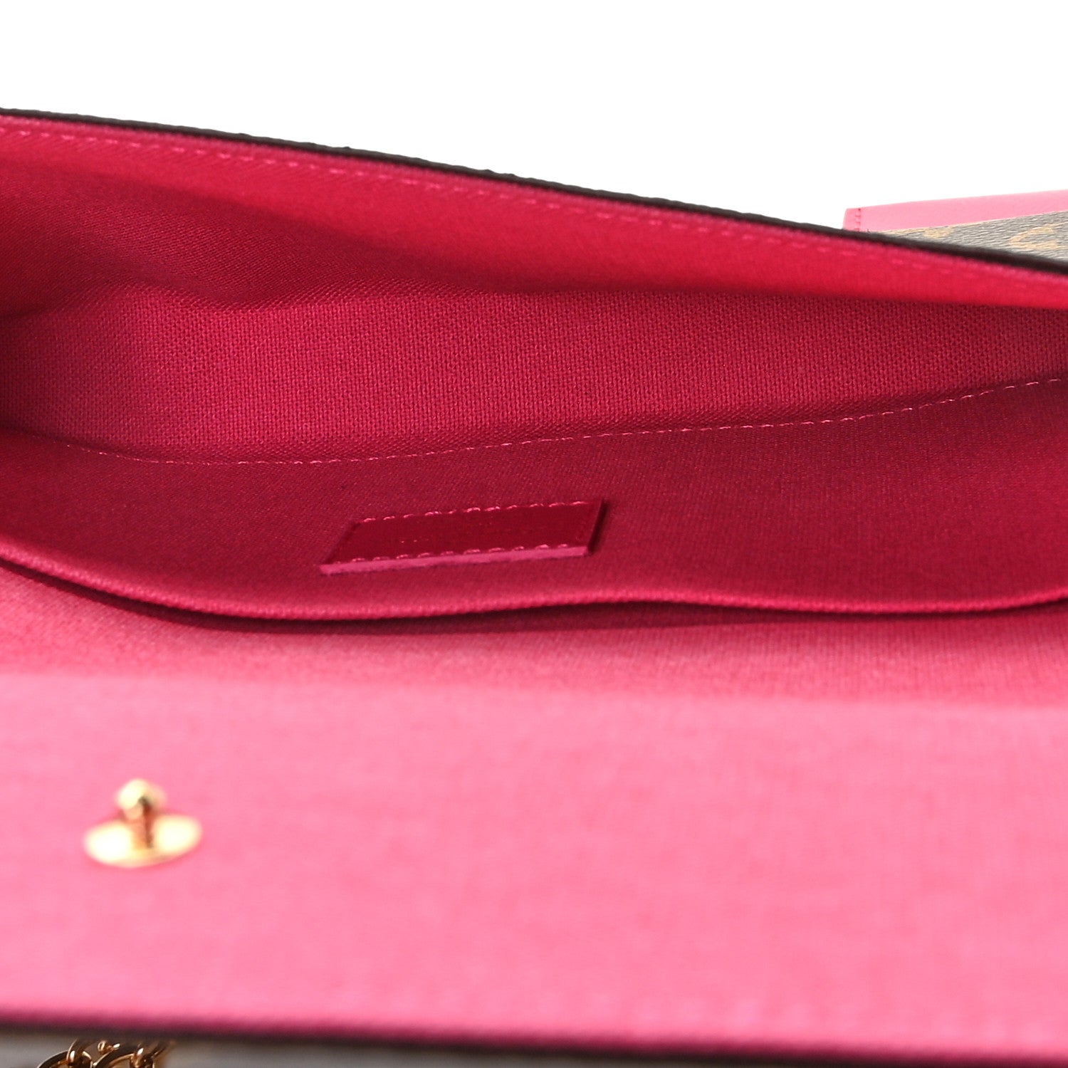 Louis Vuitton Monogram 2021 Christmas Animation Hollywood Pochette Felicie Chain Wallet Fuchsia 9 of 11