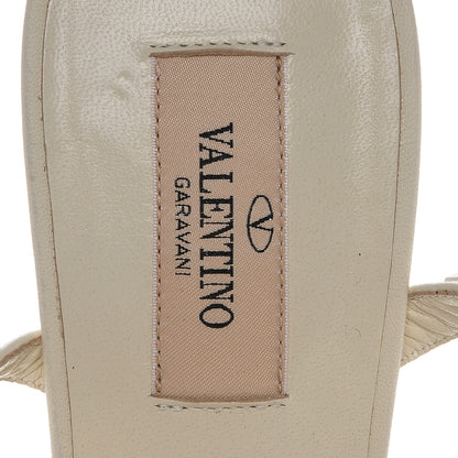 Valentino Garavani Calfskin Lacquered Monochrome Rockstud Ankle Strap 65mm Pumps 41 Ivory 6 of 8