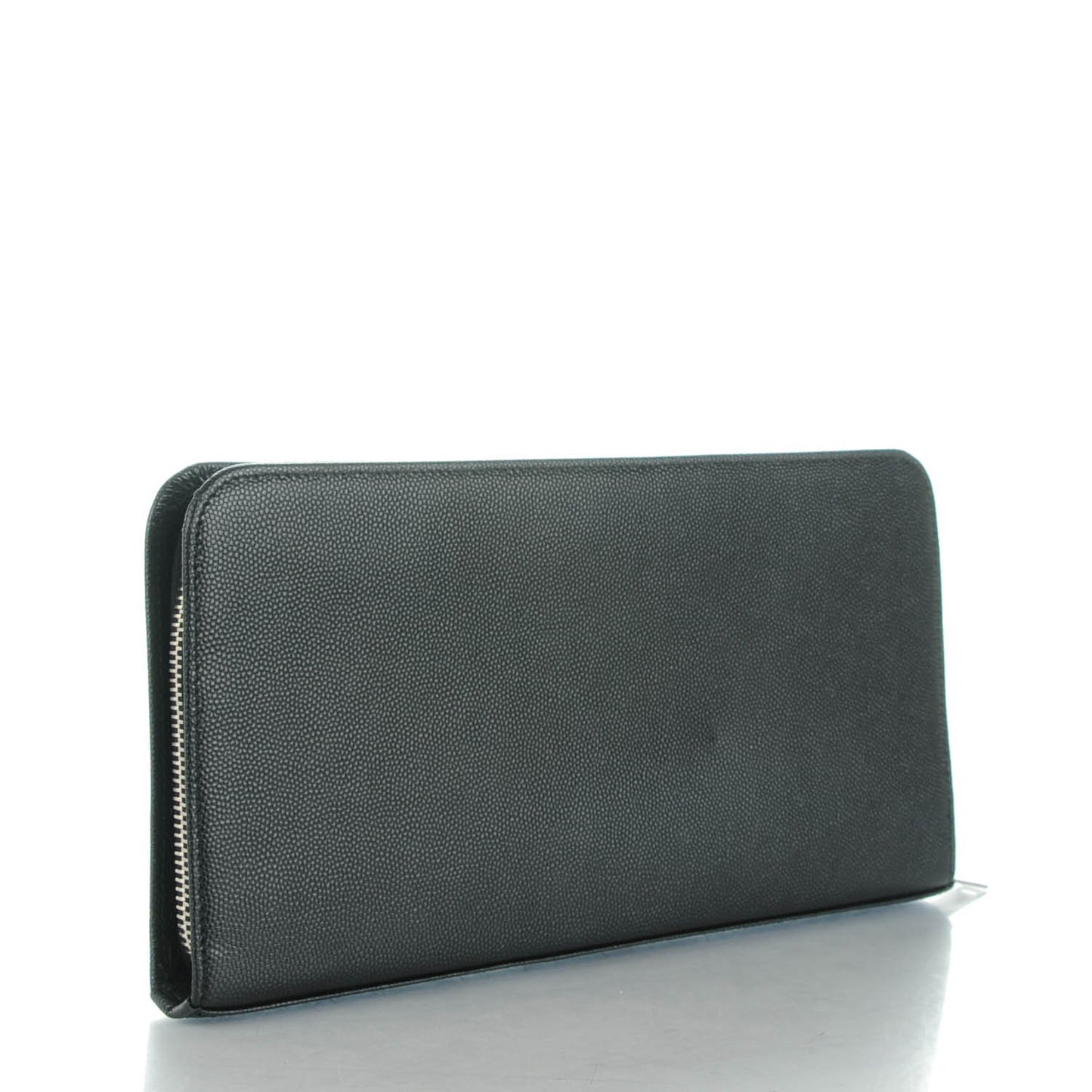 Grain De Poudre Classic Zip Around Travel Wallet Black