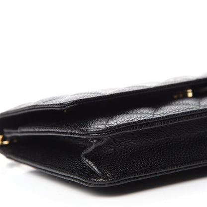 Chanel Caviar Quilted Wallet On Chain WOC Black 6 of 12