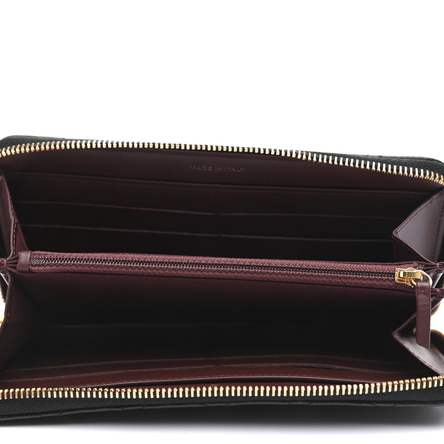 Chanel Caviar Quilted Large Gusset Zip Around Wallet Black 5 of 9