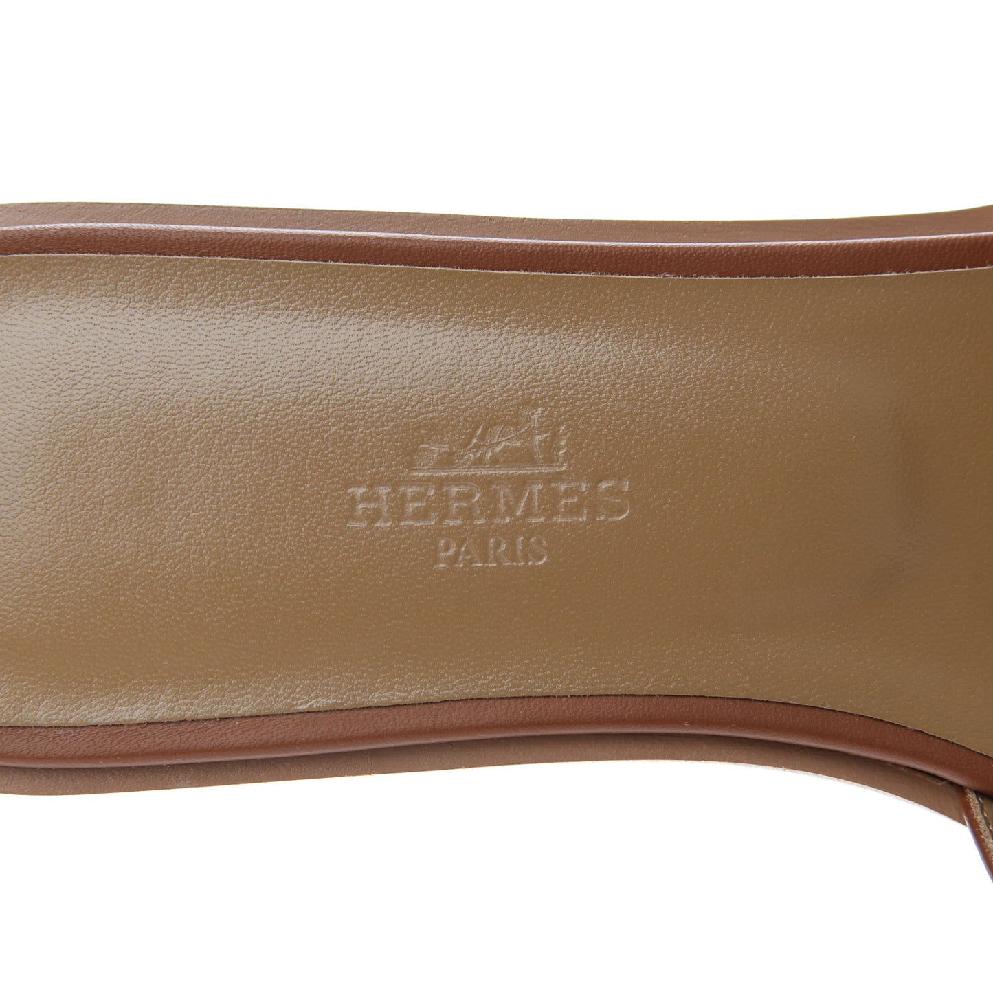 Box Calfskin Oran Sandals 38 Gold