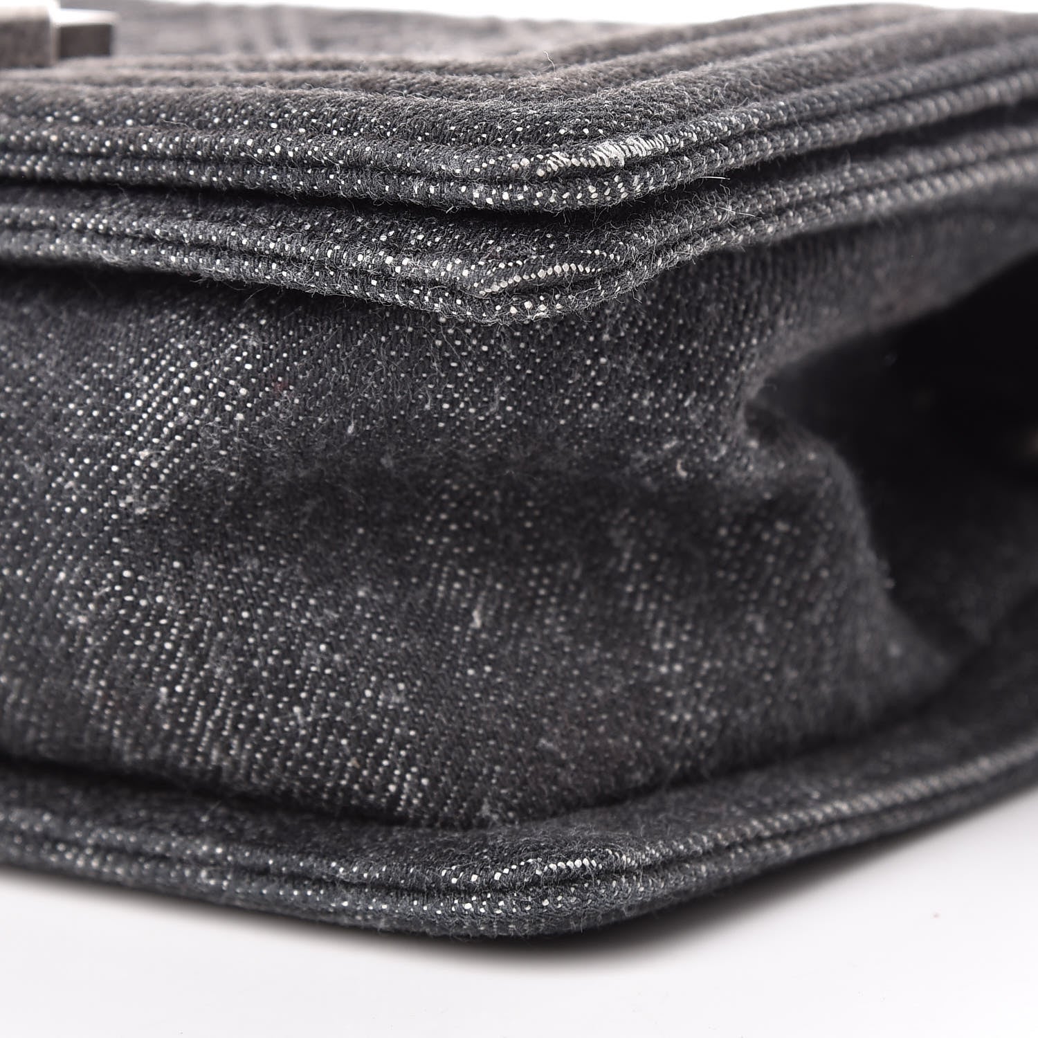 Chanel Denim Quilted Small Boy Flap Black 10 of 14