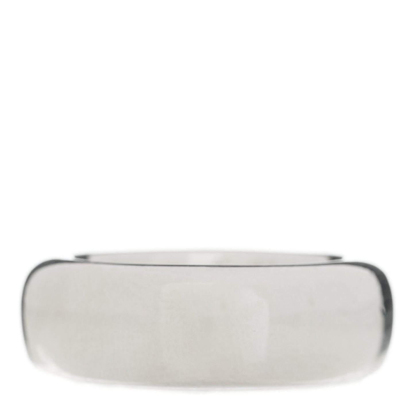 Sterling Silver Rounded Square Cushion Band Ring 53 6.5