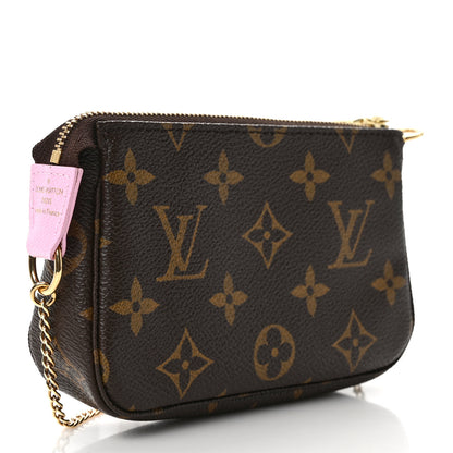 Louis Vuitton Monogram 2016 Christmas Animation Mini Pochette Accessories Rose Ballerine 3 of 7