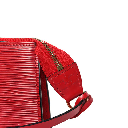 Louis Vuitton Epi Pochette Accessories 24 Castillan Red 6 of 9