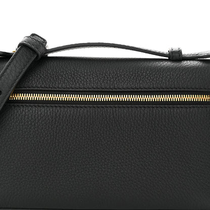 Loro Piana Grained Calfskin L19 Extra Pocket Pouch Black 7 of 11
