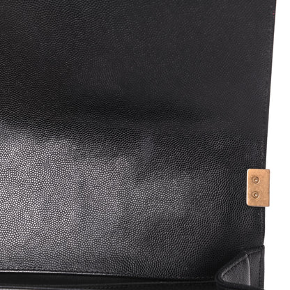 Chanel Caviar Quilted Medium Boy Flap Black 12 of 13