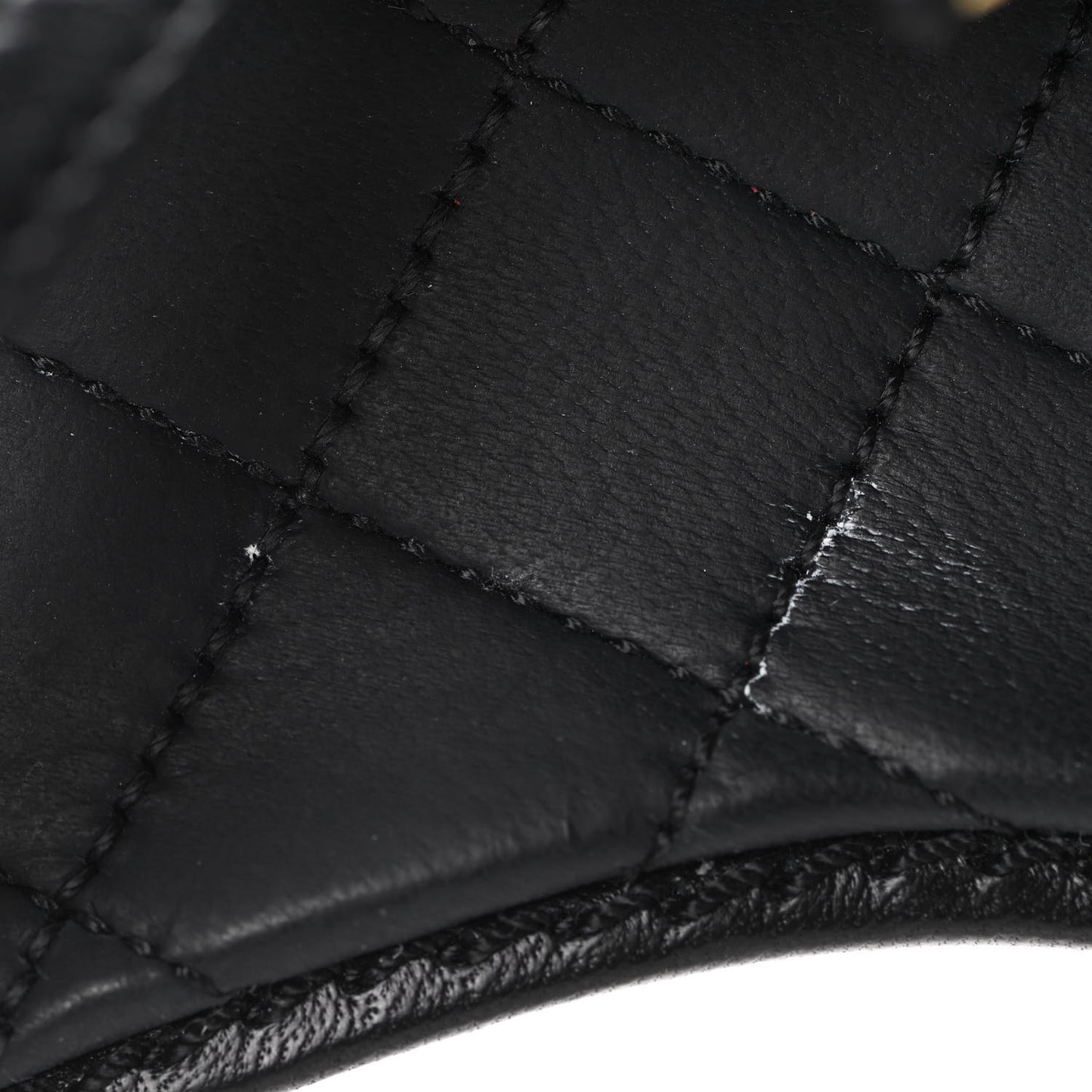 Lambskin Chain CC Logo Thong Sandals 39.5 Black