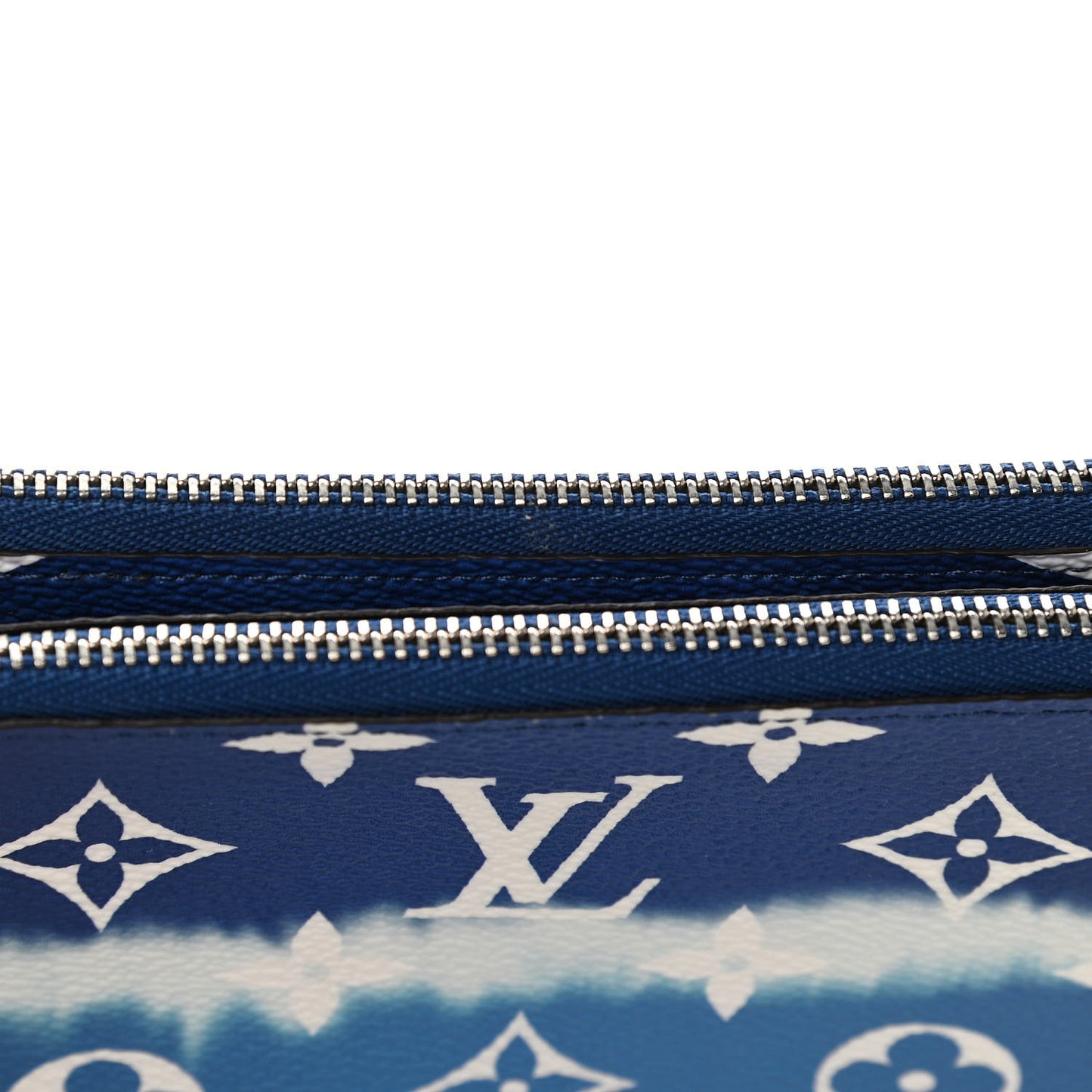 Monogram Giant Escale Double Zip Pochette Blue