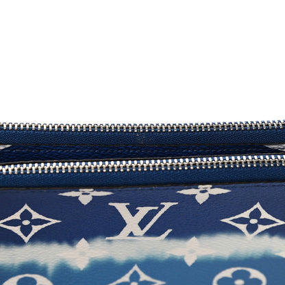 Louis Vuitton Monogram Giant Escale Double Zip Pochette Blue 12 of 13