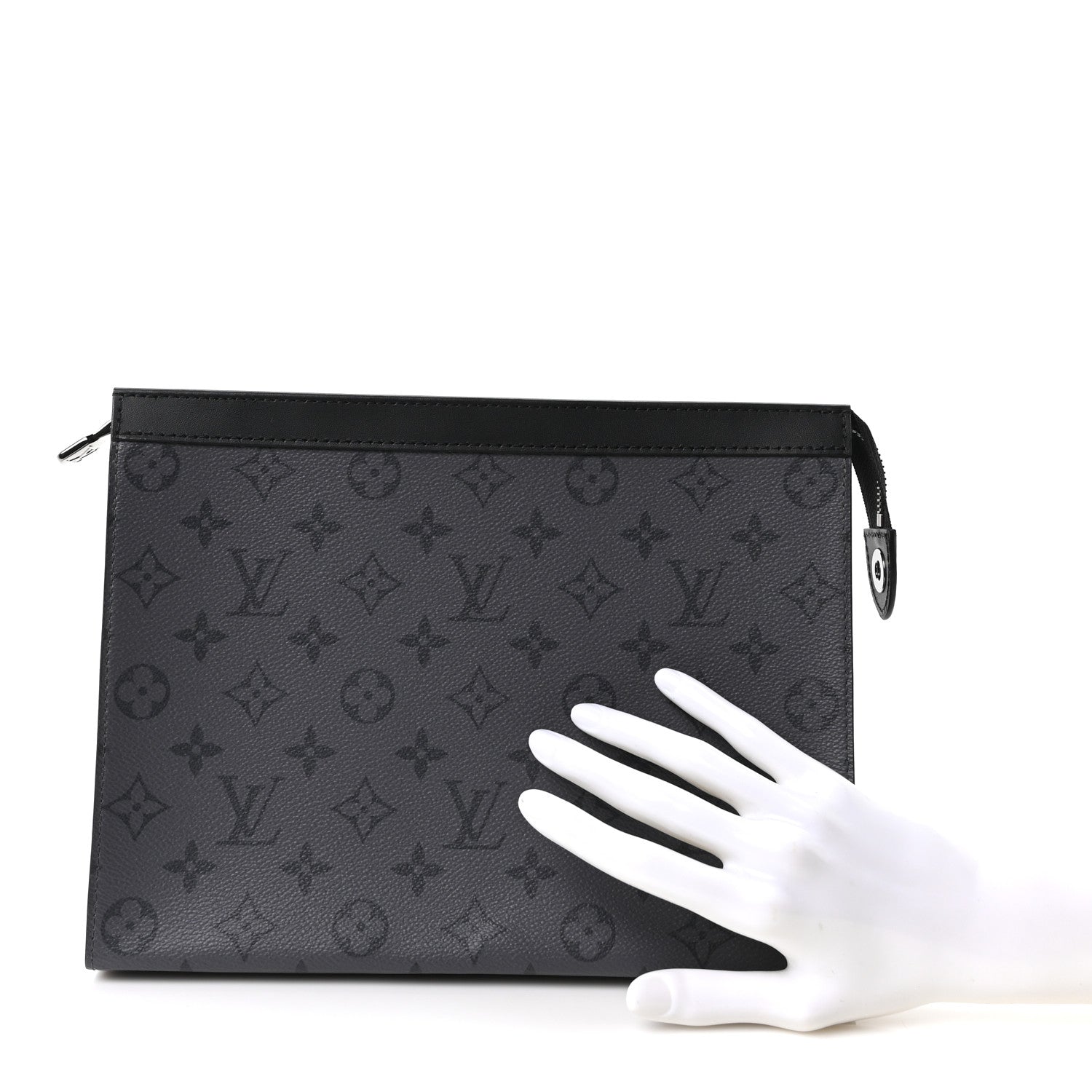 Louis Vuitton Monogram Eclipse Reverse Pochette Voyage MM 2 of 9